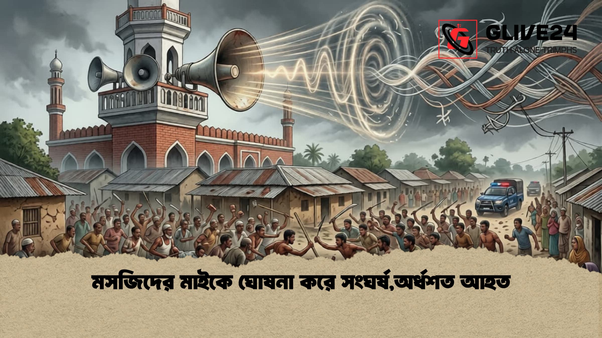 মসজিদের মাইকে ঘোষনা করে সংঘর্ষঅর্ধশত আহত 1 মসজিদের মাইকে ঘোষনা করে সংঘর্ষ,অর্ধশত আহত