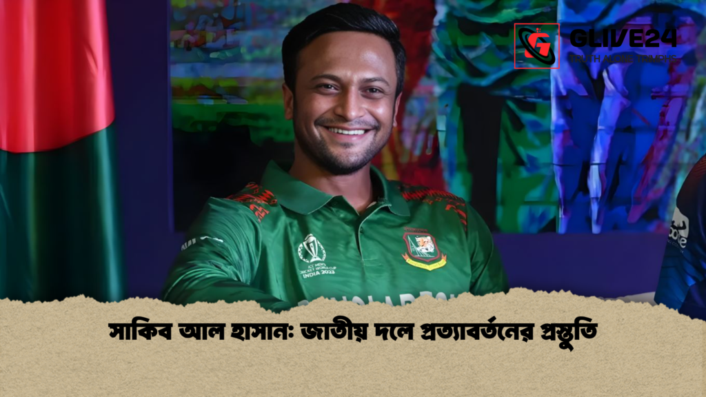 সাকিব আল হাসান জাতীয় দলে প্রত্যাবর্তনের প্রস্তুতি সাকিব আল হাসান: জাতীয় দলে প্রত্যাবর্তনের প্রস্তুতি