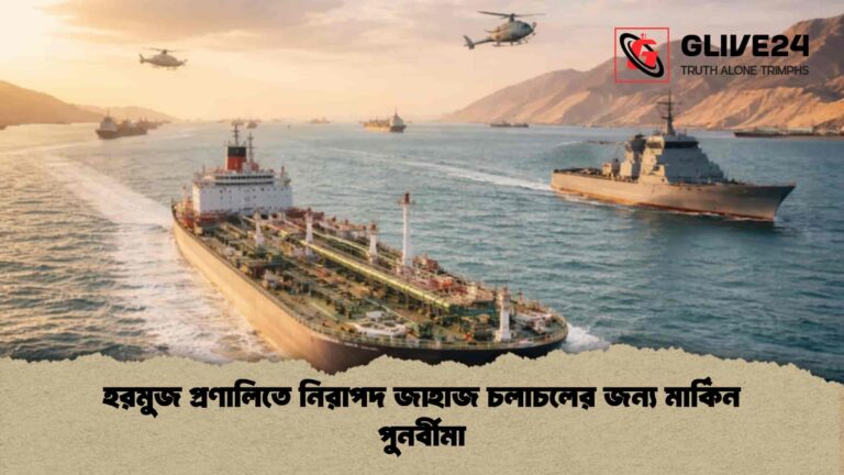 হরমুজ প্রণালিতে নিরাপদ জাহাজ চলাচলের জন্য মার্কিন পুনর্বীমা