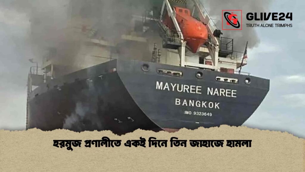 হরমুজ প্রণালীতে একই দিনে তিন জাহাজে হামলা হরমুজ প্রণালীতে একই দিনে তিন জাহাজে হামলা