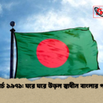 ১০ মার্চ ১৯৭১ ঘরে ঘরে উড়ল স্বাধীন বাংলার পতাকা ১০ মার্চ ১৯৭১: ঘরে ঘরে উড়ল স্বাধীন বাংলার পতাকা