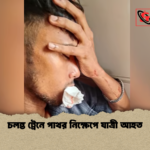 চলন্ত ট্রেনে পাথর নিক্ষেপে যাত্রী আহত চলন্ত ট্রেনে পাথর নিক্ষেপে যাত্রী আহত