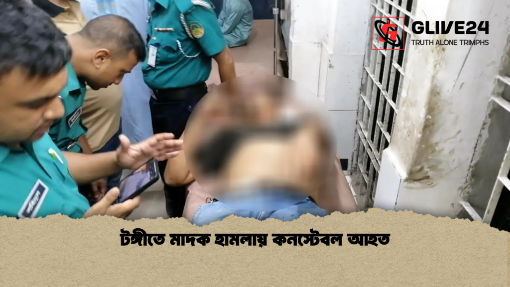 টঙ্গীতে মাদক হামলায় কনস্টেবল আহত টঙ্গীতে মাদক হামলায় কনস্টেবল আহত