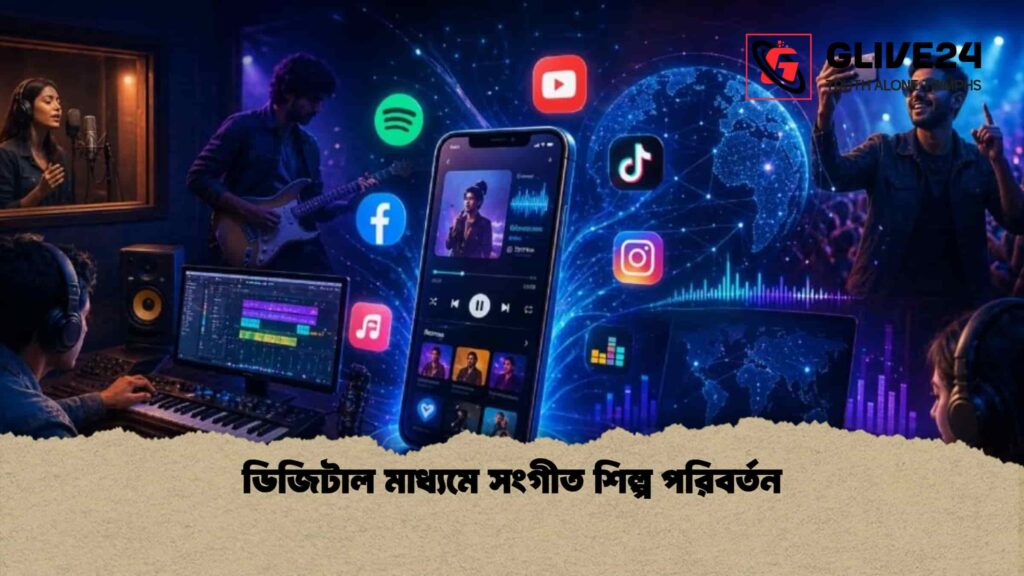 ডিজিটাল মাধ্যমে সংগীত শিল্প পরিবর্তন