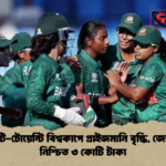 নারী টি টোয়েন্টি বিশ্বকাপে প্রাইজমানি বৃদ্ধি জ্যোতিরা নিশ্চিত ৩ কোটি টাকা নারী টি-টোয়েন্টি বিশ্বকাপে প্রাইজমানি বৃদ্ধি, জ্যোতিরা নিশ্চিত ৩ কোটি টাকা