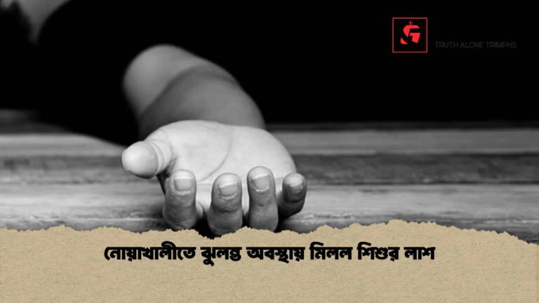 নোয়াখালীতে ঝুলন্ত অবস্থায় মিলল শিশুর লাশ