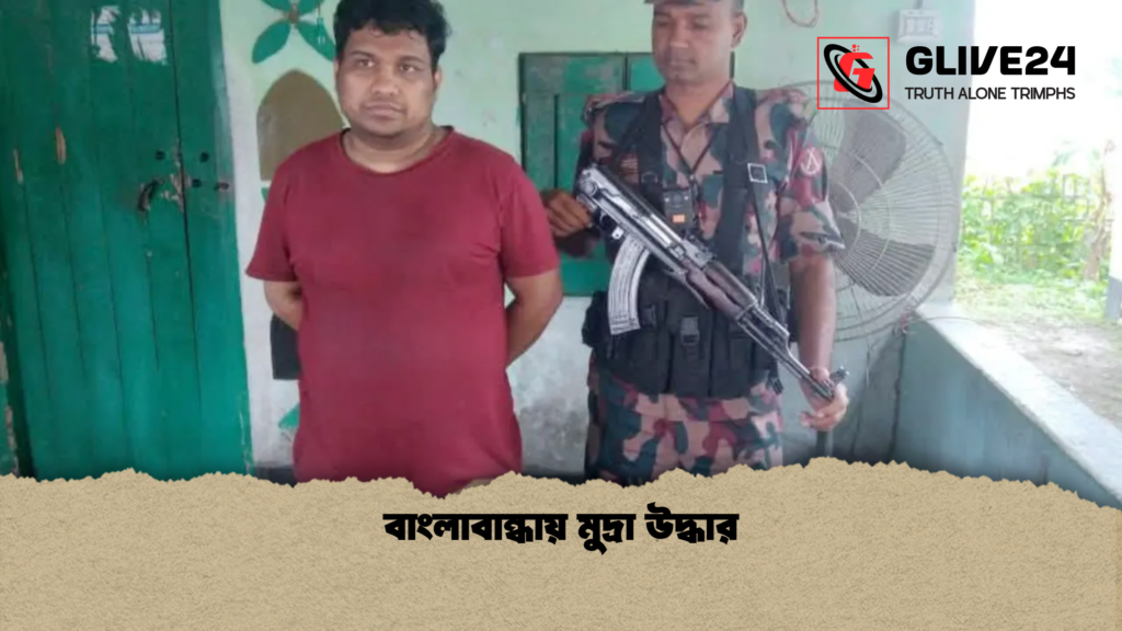বাংলাবান্ধায় মুদ্রা উদ্ধার বাংলাবান্ধায় মুদ্রা উদ্ধার