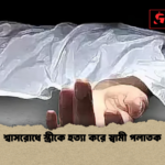 শ্বাসরোধে স্ত্রীকে হত্যা করে স্বামী পলাতক