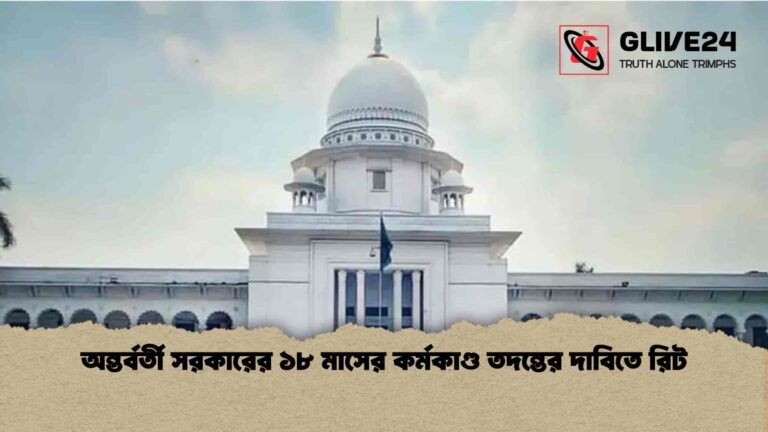 অন্তর্বর্তী সরকারের ১৮ মাসের কর্মকাণ্ড তদন্তের দাবিতে রিট