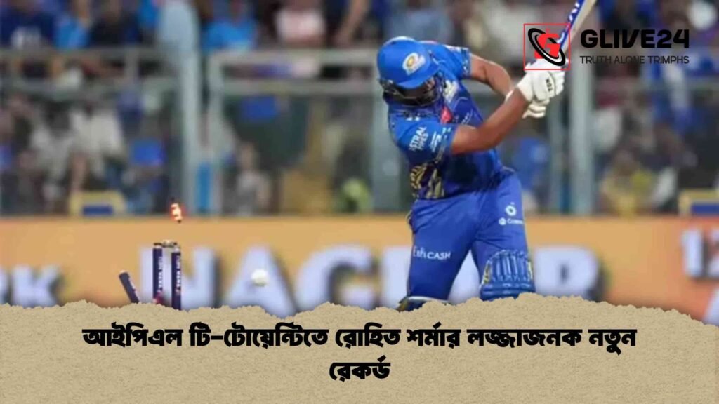 আইপিএল টি-টোয়েন্টিতে রোহিত শর্মার লজ্জাজনক নতুন রেকর্ড