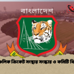 আঞ্চলিক ক্রিকেট সংস্থার সংস্কার ও কমিটি বিলুপ্তি আঞ্চলিক ক্রিকেট সংস্থার সংস্কার ও কমিটি বিলুপ্তি
