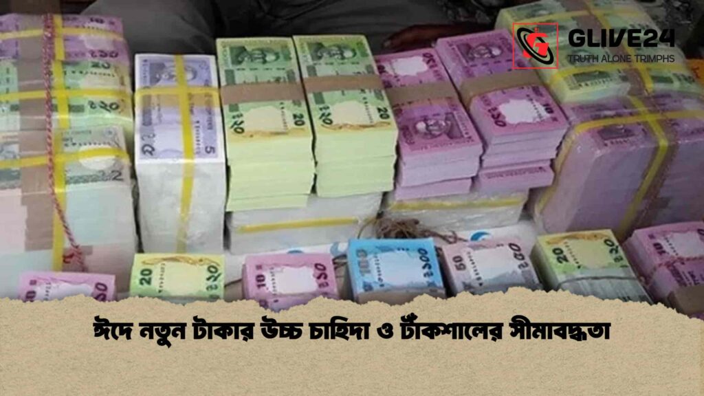 ঈদে নতুন টাকার উচ্চ চাহিদা ও টাঁকশালের সীমাবদ্ধতা