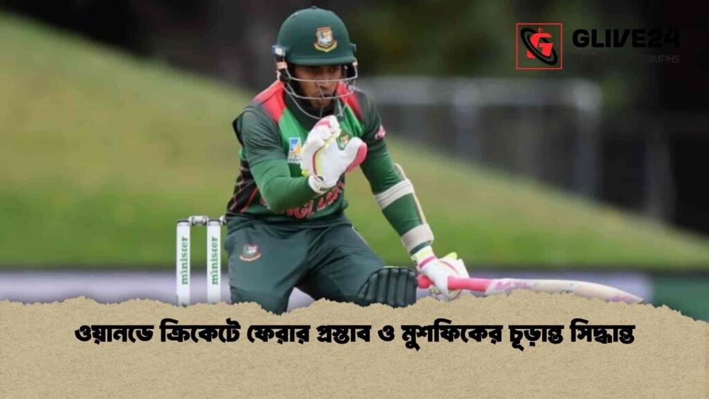 ওয়ানডে ক্রিকেটে ফেরার প্রস্তাব ও মুশফিকের চূড়ান্ত সিদ্ধান্ত