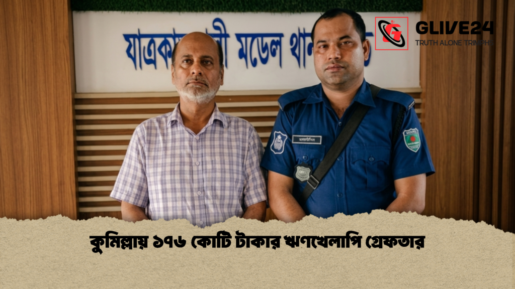 কুমিল্লায় ১৭৬ কোটি টাকার ঋণখেলাপি গ্রেফতার কুমিল্লায় ১৭৬ কোটি টাকার ঋণখেলাপি গ্রেফতার 1 কুমিল্লায় ১৭৬ কোটি টাকার ঋণখেলাপি গ্রেফতার
