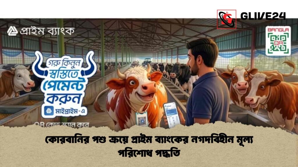 কোরবানির পশু ক্রয়ে প্রাইম ব্যাংকের নগদবিহীন মূল্য পরিশোধ পদ্ধতি