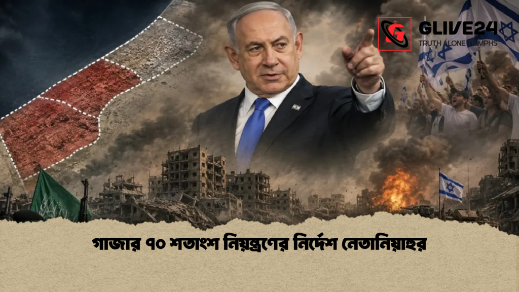 গাজার ৭০ শতাংশ নিয়ন্ত্রণের নির্দেশ নেতানিয়াহুর 1 গাজার ৭০ শতাংশ নিয়ন্ত্রণের নির্দেশ নেতানিয়াহুর