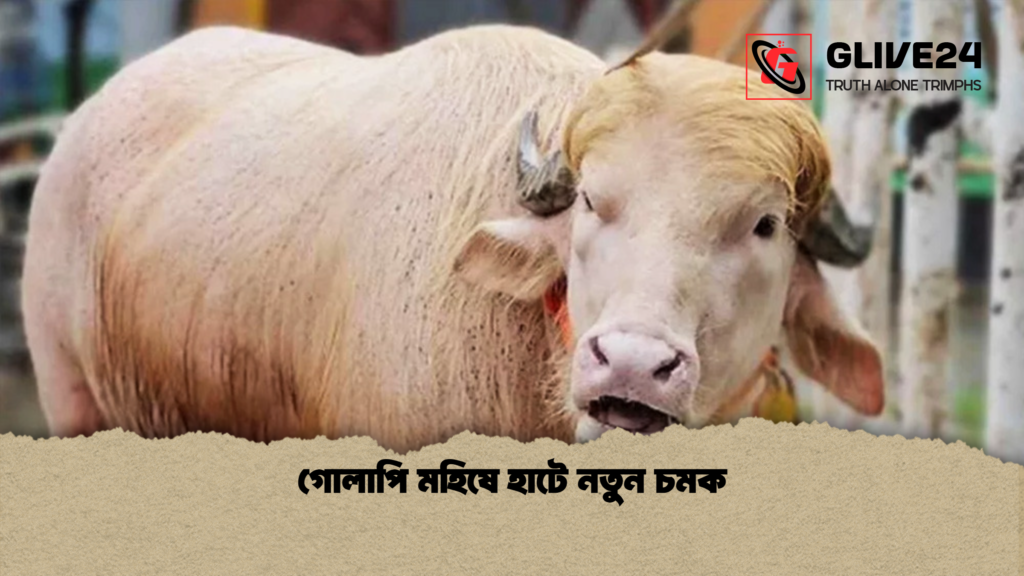 গোলাপি মহিষে হাটে নতুন চমক গোলাপি মহিষে হাটে নতুন চমক