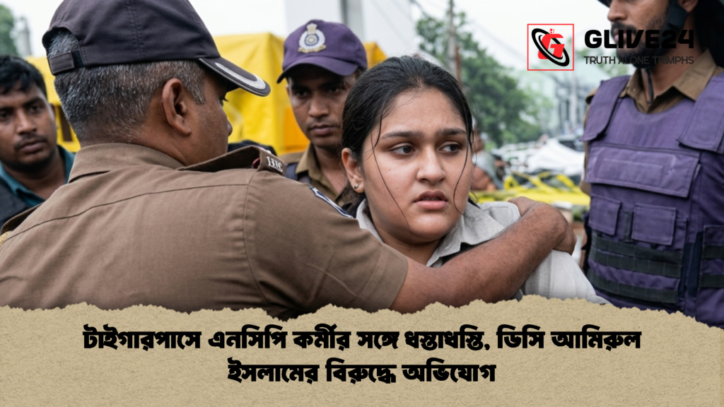 টাইগারপাসে এনসিপি কর্মীর সঙ্গে ধস্তাধস্তি ডিসি আমিরুল ইসলামের বিরুদ্ধে অভিযোগ 1 টাইগারপাসে এনসিপি কর্মীর সঙ্গে ধস্তাধস্তি, ডিসি আমিরুল ইসলামের বিরুদ্ধে অভিযোগ