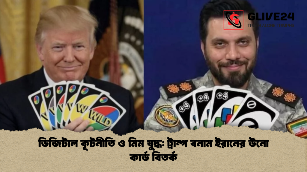 ডিজিটাল কূটনীতি ও মিম যুদ্ধ ট্রাম্প বনাম ইরানের উনো কার্ড বিতর্ক ডিজিটাল কূটনীতি ও মিম যুদ্ধ: ট্রাম্প বনাম ইরানের উনো কার্ড বিতর্ক