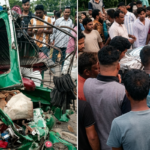 দ্রুতগামী বাসের ধাক্কায় সিএনজি উল্টে সিরাজগঞ্জে নিহত ৩ দ্রুতগামী বাসের ধাক্কায় সিএনজি উল্টে সিরাজগঞ্জে নিহত ৩