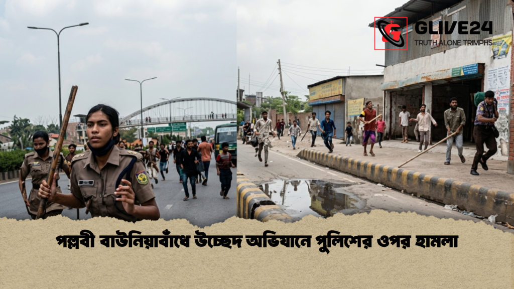 পল্লবী বাউনিয়াবাঁধে উচ্ছেদ অভিযানে পুলিশের ওপর হামলা 2 পল্লবী বাউনিয়াবাঁধে উচ্ছেদ অভিযানে পুলিশের ওপর হামলা