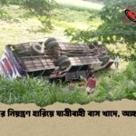 ফরিদপুরে নিয়ন্ত্রণ হারিয়ে যাত্রীবাহী বাস খাদে, আহত তেইশ
