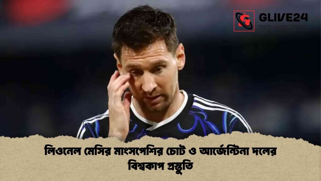 লিওনেল মেসির মাংসপেশির চোট ও আর্জেন্টিনা দলের বিশ্বকাপ প্রস্তুতি