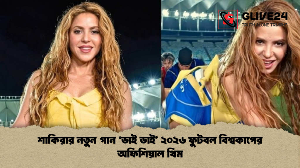 শাকিরার নতুন গান 'ডাই ডাই' ২০২৬ ফুটবল বিশ্বকাপের অফিশিয়াল থিম