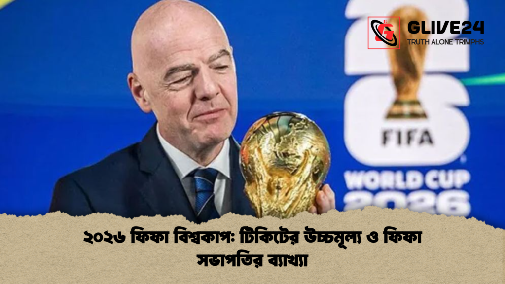 ২০২৬ ফিফা বিশ্বকাপ টিকিটের উচ্চমূল্য ও ফিফা সভাপতির ব্যাখ্যা
