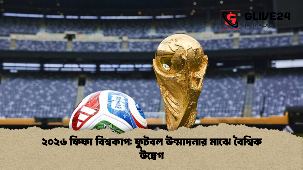 ২০২৬ ফিফা বিশ্বকাপ ফুটবল উন্মাদনার মাঝে বৈশ্বিক উদ্বেগ 1 ২০২৬ ফিফা বিশ্বকাপ: ফুটবল উন্মাদনার মাঝে বৈশ্বিক উদ্বেগ