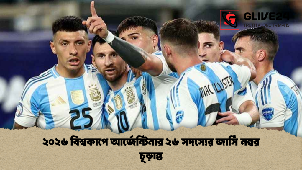 ২০২৬ বিশ্বকাপে আর্জেন্টিনার ২৬ সদস্যের জার্সি নম্বর চূড়ান্ত 1 ২০২৬ বিশ্বকাপে আর্জেন্টিনার ২৬ সদস্যের জার্সি নম্বর চূড়ান্ত