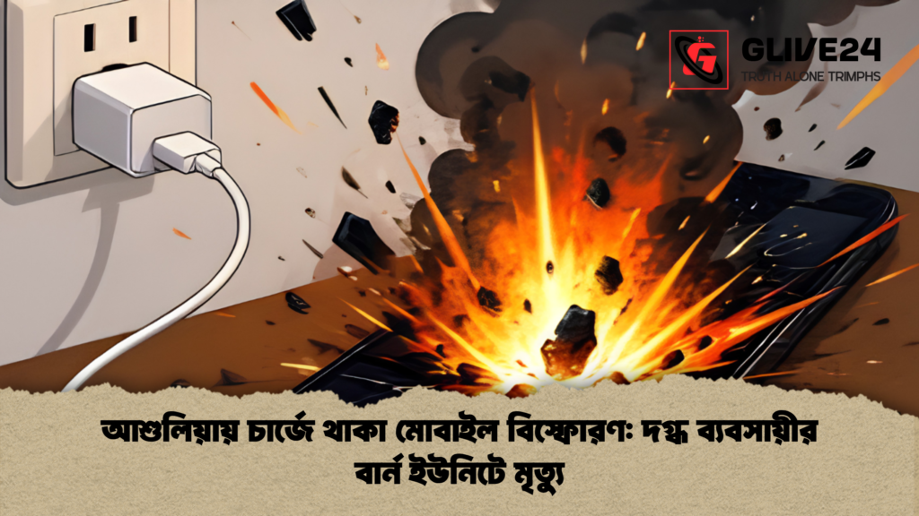 আশুলিয়ায় চার্জে থাকা মোবাইল বিস্ফোরণ দগ্ধ ব্যবসায়ীর বার্ন ইউনিটে মৃত্যু আশুলিয়ায় চার্জে থাকা মোবাইল বিস্ফোরণ: দগ্ধ ব্যবসায়ীর বার্ন ইউনিটে মৃত্যু