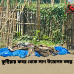 কুষ্টিয়ায় কবর থেকে লাশ উত্তোলন তদন্ত কুষ্টিয়ায় কবর থেকে লাশ উত্তোলন তদন্ত