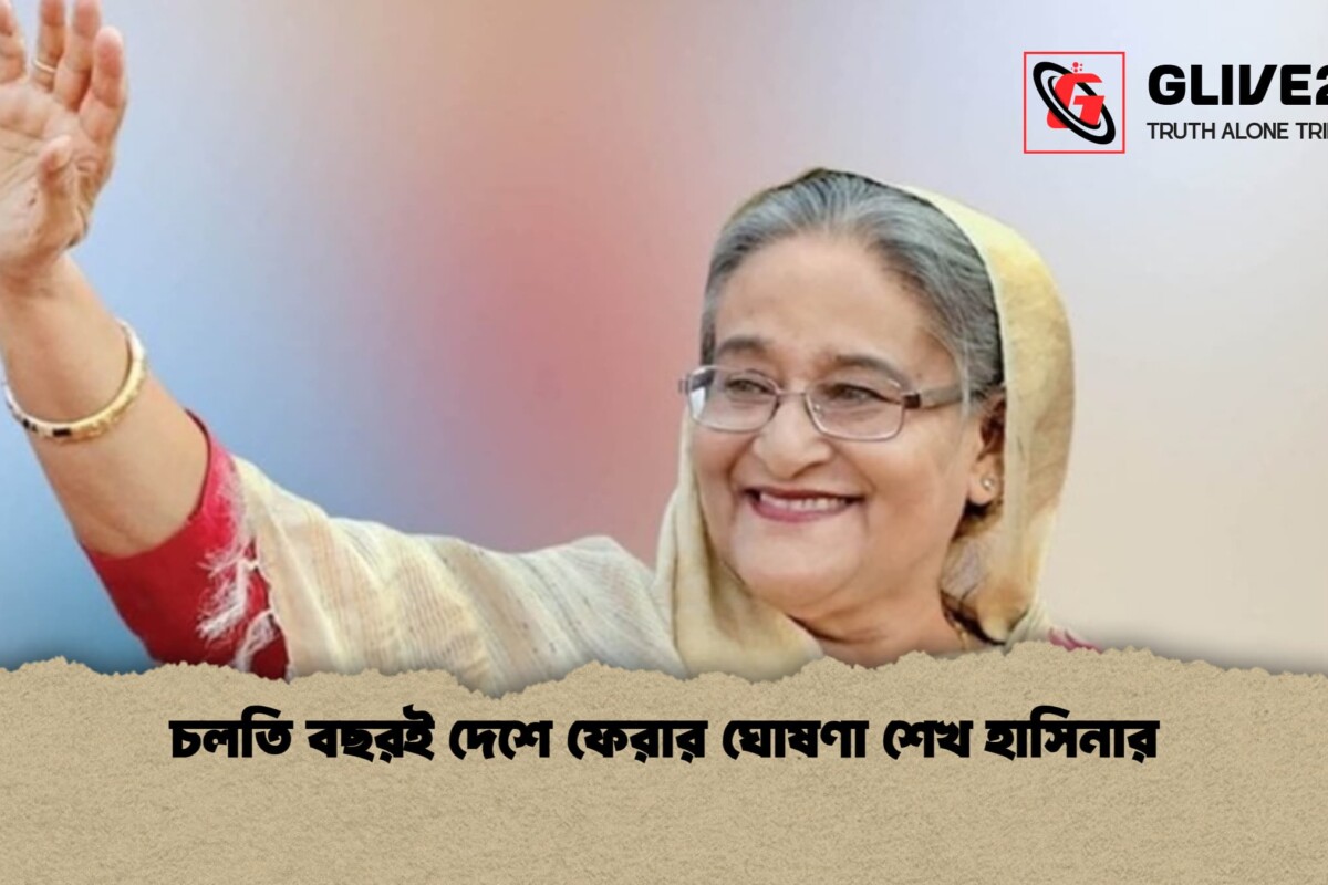 চলতি বছরই দেশে ফেরার ঘোষণা শেখ হাসিনার