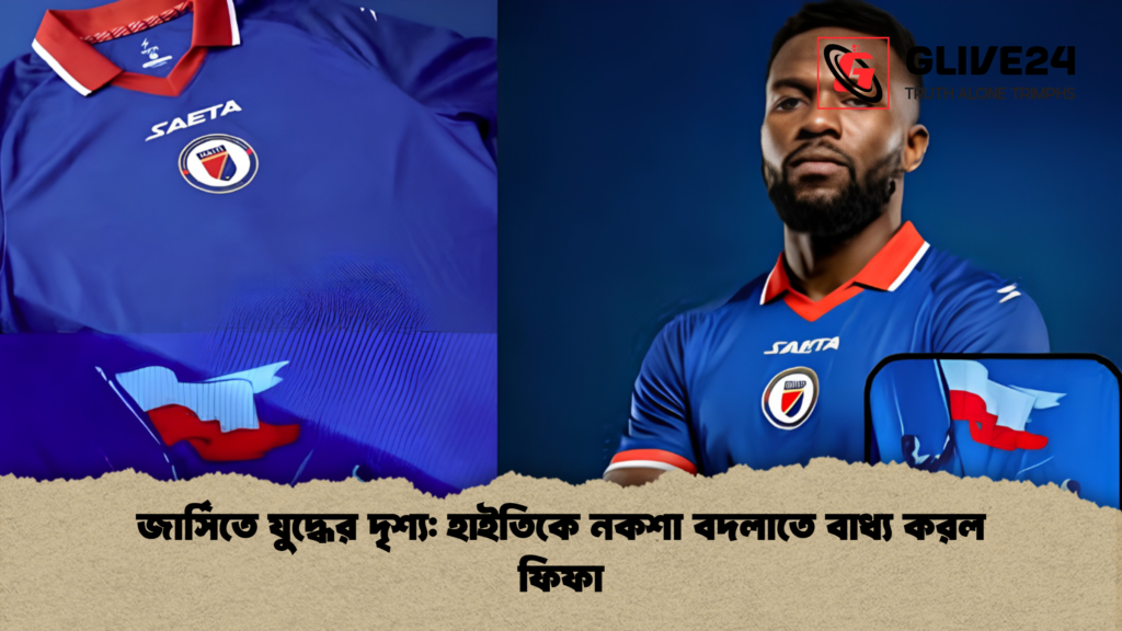 জার্সিতে যুদ্ধের দৃশ্য হাইতিকে নকশা বদলাতে বাধ্য করল ফিফা জার্সিতে যুদ্ধের দৃশ্য: হাইতিকে নকশা বদলাতে বাধ্য করল ফিফা