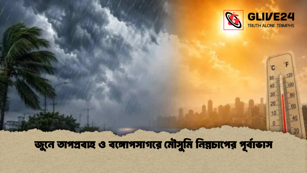 জুনে তাপপ্রবাহ ও বঙ্গোপসাগরে মৌসুমি নিম্নচাপের পূর্বাভাস 1 জুনে তাপপ্রবাহ ও বঙ্গোপসাগরে মৌসুমি নিম্নচাপের পূর্বাভাস