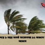 নদীবন্দরে ১ নম্বর সতর্ক সংকেতসহ ১২ অঞ্চলে ঝড়ের আভাস