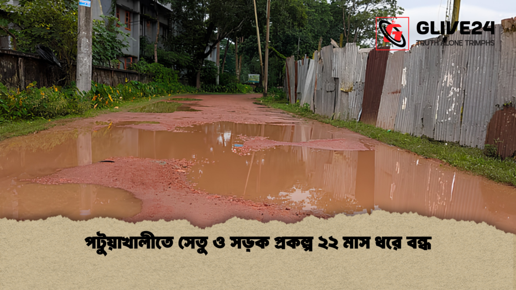 পটুয়াখালীতে সেতু ও সড়ক প্রকল্প ২২ মাস ধরে বন্ধ 1 পটুয়াখালীতে সেতু ও সড়ক প্রকল্প ২২ মাস ধরে বন্ধ