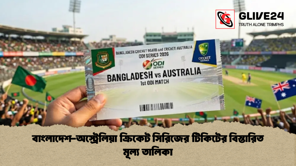 বাংলাদেশ-অস্ট্রেলিয়া ক্রিকেট সিরিজের টিকিটের বিস্তারিত মূল্য তালিকা বাংলাদেশ অস্ট্রেলিয়া ক্রিকেট সিরিজের টিকিটের বিস্তারিত মূল্য তালিকা 1 বাংলাদেশ-অস্ট্রেলিয়া ক্রিকেট সিরিজের টিকিটের বিস্তারিত মূল্য তালিকা