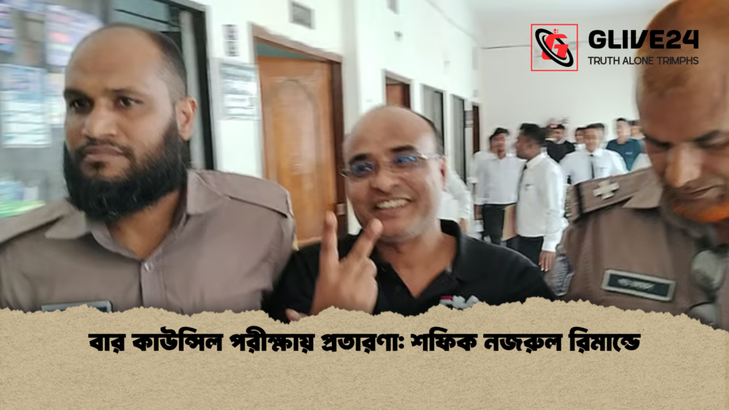 বার কাউন্সিল পরীক্ষায় প্রতারণা: শফিক নজরুল রিমান্ডে বার কাউন্সিল পরীক্ষায় প্রতারণা শফিক নজরুল রিমান্ডে বার কাউন্সিল পরীক্ষায় প্রতারণা: শফিক নজরুল রিমান্ডে