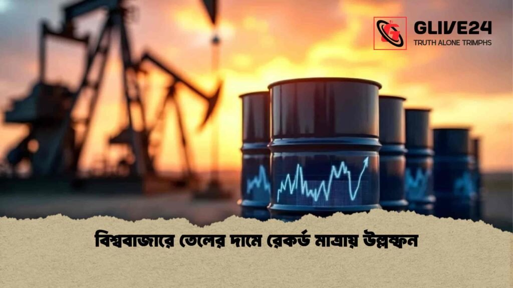 বিশ্ববাজারে তেলের দামে রেকর্ড মাত্রায় উল্লম্ফন