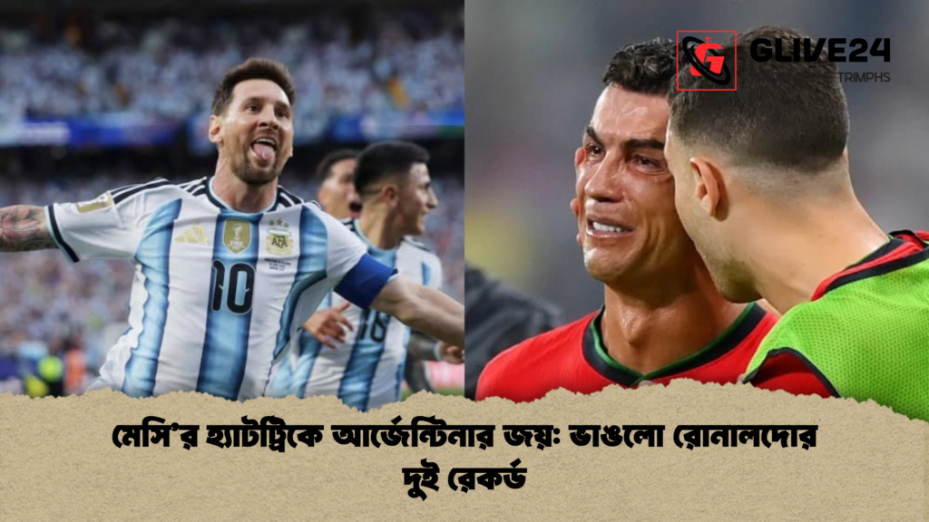 মেসির হ্যাটট্রিকে আর্জেন্টিনার জয় ভাঙলো রোনালদোর দুই রেকর্ড মেসি’র হ্যাটট্রিকে আর্জেন্টিনার জয়: ভাঙলো রোনালদোর দুই রেকর্ড