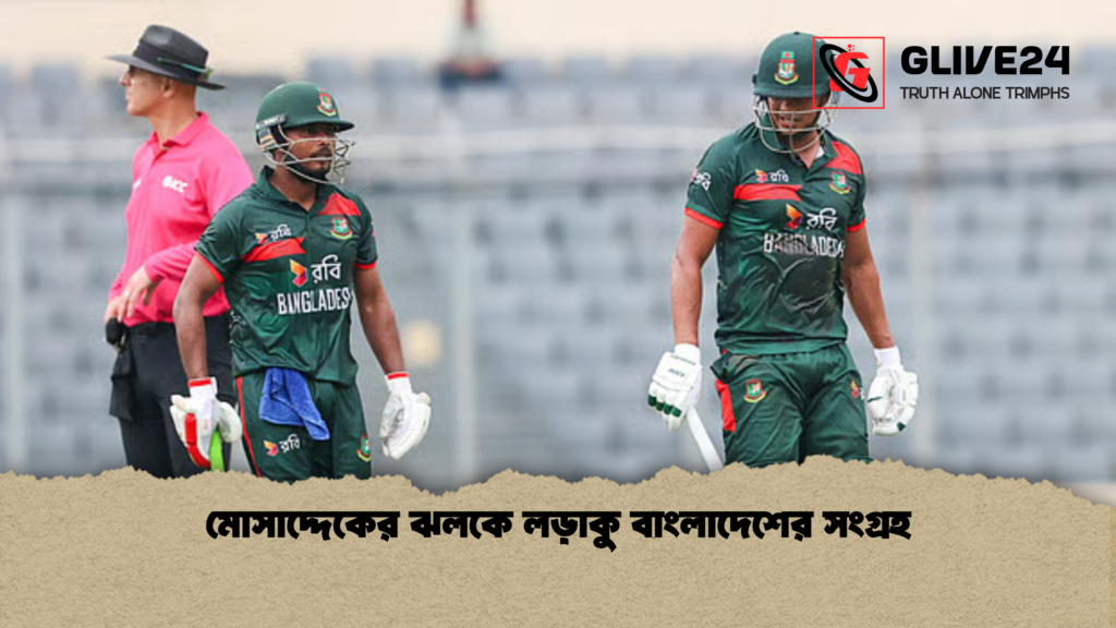 মোসাদ্দেকের ঝলকে লড়াকু বাংলাদেশের সংগ্রহ মোসাদ্দেকের ঝলকে লড়াকু বাংলাদেশের সংগ্রহ
