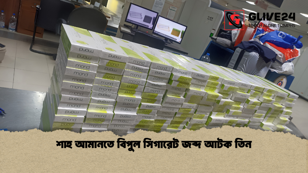 শাহ আমানতে বিপুল সিগারেট জব্দ আটক তিন শাহ আমানতে বিপুল সিগারেট জব্দ আটক তিন