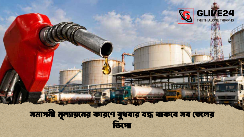 সমাপনী মূল্যায়নের কারণে বুধবার বন্ধ থাকবে সব তেলের ডিপো 1 সমাপনী মূল্যায়নের কারণে বুধবার বন্ধ থাকবে সব তেলের ডিপো