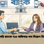 সরকারি ব্যাংকে ৭২৫ অফিসার পদে নিয়োগ বিজ্ঞপ্তি সরকারি ব্যাংকে ৭২৫ অফিসার পদে নিয়োগ বিজ্ঞপ্তি