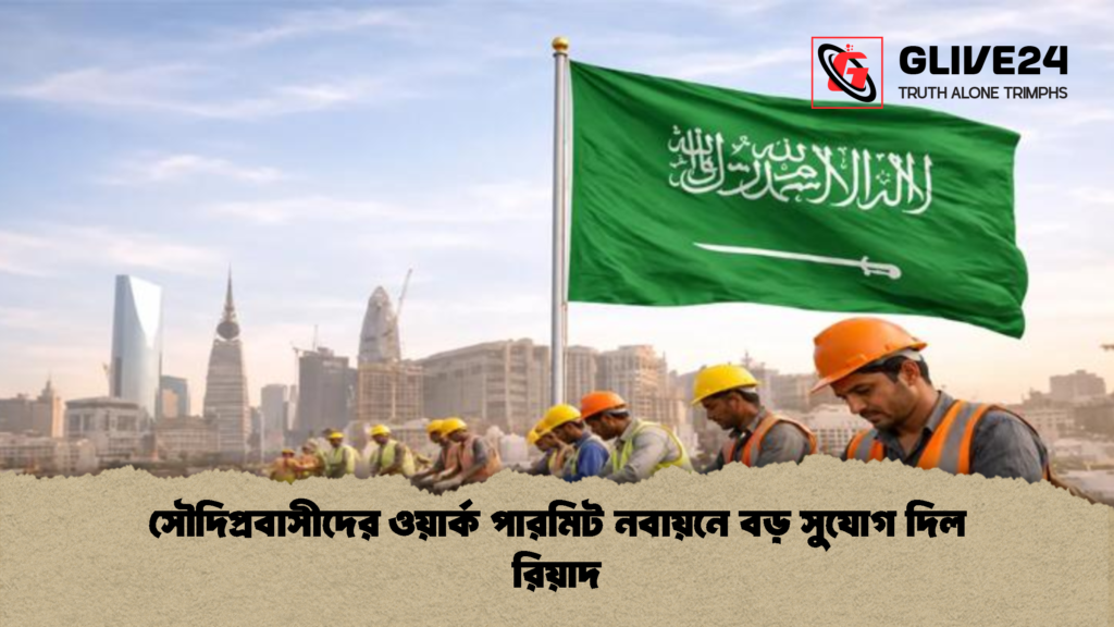 সৌদিপ্রবাসীদের ওয়ার্ক পারমিট নবায়নে বড় সুযোগ দিল রিয়াদ 1 সৌদিপ্রবাসীদের ওয়ার্ক পারমিট নবায়নে বড় সুযোগ দিল রিয়াদ
