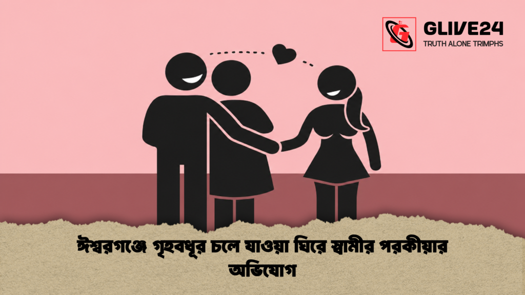ঈশ্বরগঞ্জে গৃহবধূর চলে যাওয়া ঘিরে স্বামীর পরকীয়ার অভিযোগ 1 ঈশ্বরগঞ্জে গৃহবধূর চলে যাওয়া ঘিরে স্বামীর পরকীয়ার অভিযোগ