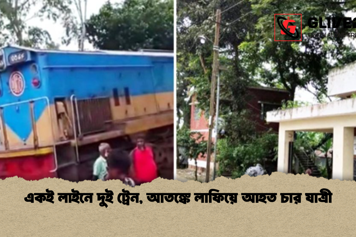 একই লাইনে দুই ট্রেন, আতঙ্কে লাফিয়ে আহত চার যাত্রী
