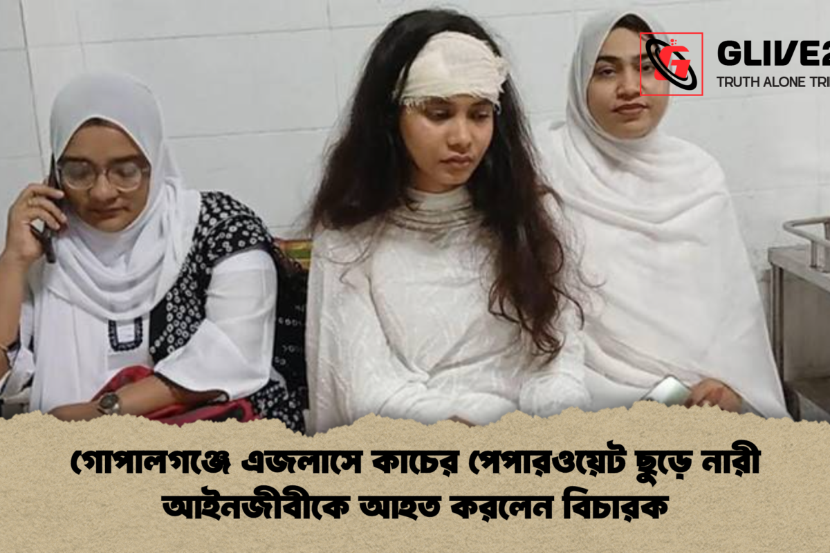 গোপালগঞ্জে এজলাসে কাচের পেপারওয়েট ছুড়ে নারী আইনজীবীকে আহত করলেন বিচারক